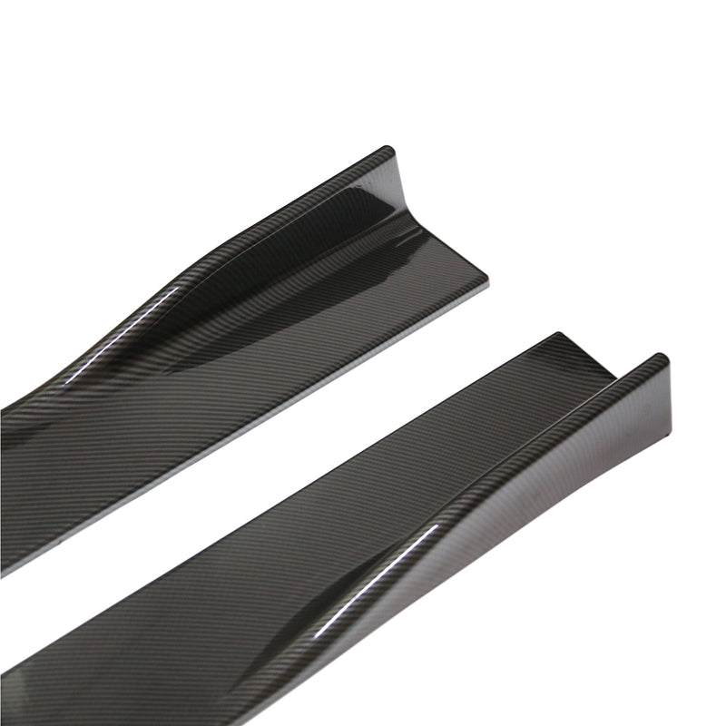 78,7" Universal-Seitenschwellerverlängerungen Rocker Panel Splitters Lip Carbon Fiber Generic