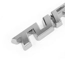 Metall 3D Turbo Logo Auto Emblem Abzeichen Aufkleber Kofferraum Stoßstange Aufkleber Silber generisch