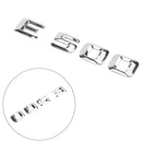 Emblema del maletero trasero, placa de identificación, letras de disco, números aptos para Mercedes E500 cromado