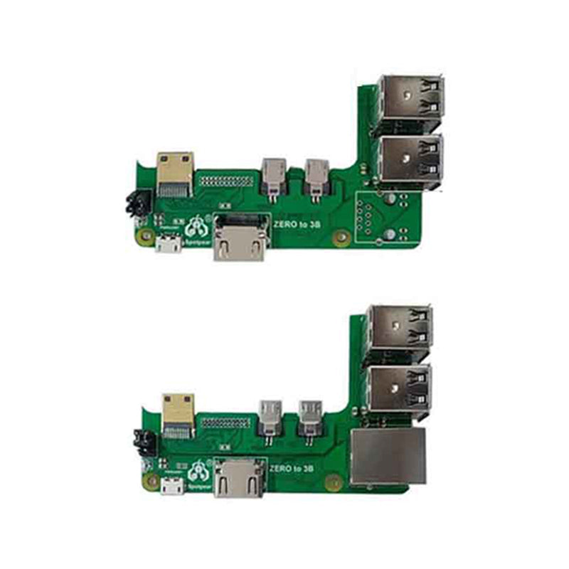 Placa de expansión Zero Pi0 USB HUB RJ45 HAT adecuada para Raspberry Pi Zero 2w a 3B