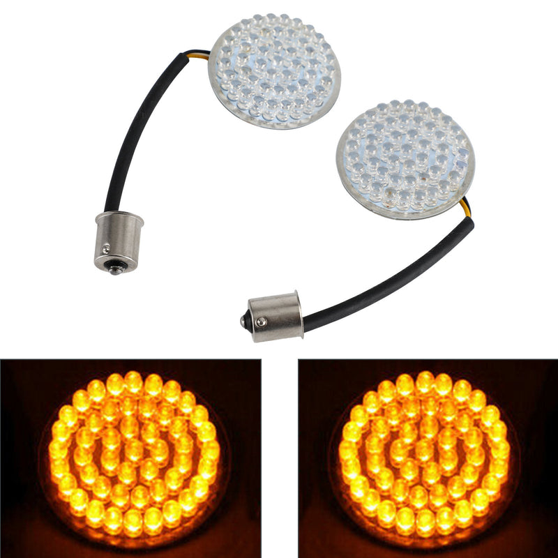 1156 bak LED-blinklys innfelte lys for Dyna Touring Street Road Glide 883 Generisk