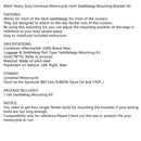 Satteltaschenhilfe Bars Mount Brackets für Sportster 883 Iron XL883n Dyna