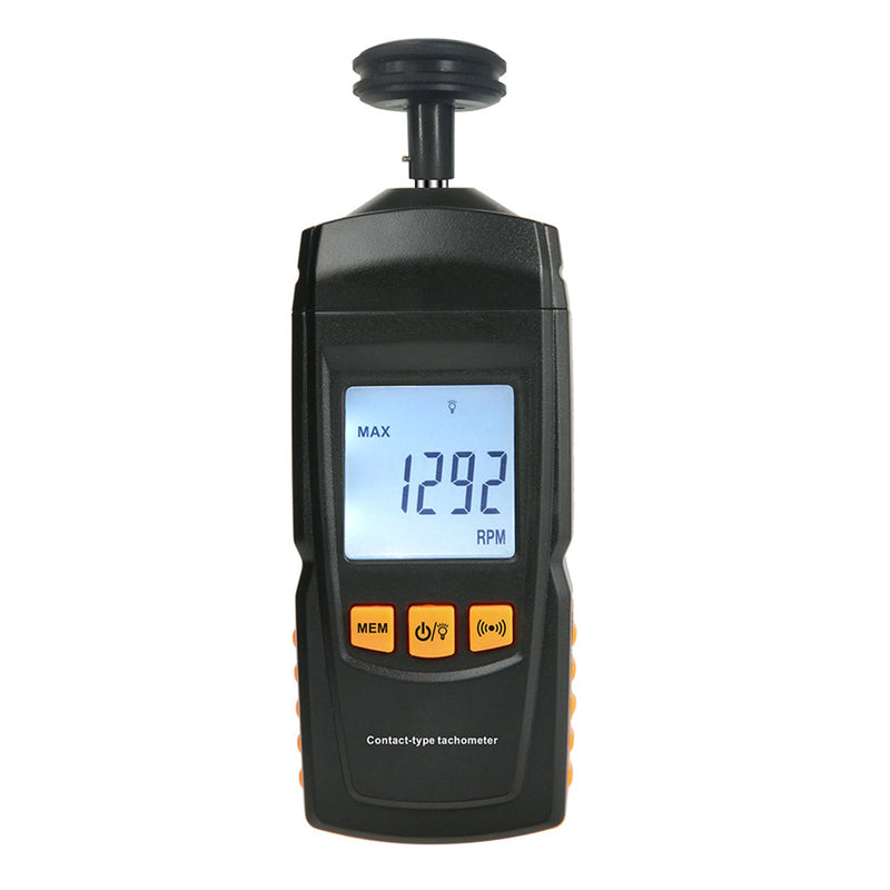 GM8906 Tacómetro de motor de contacto digital portátil LCD Tacómetro Tach RPM Tester