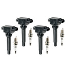 2016–2019 Mazda CX-3 2.0L L4 4x Zündspulen + Zündkerzen UF656 Fedex Express