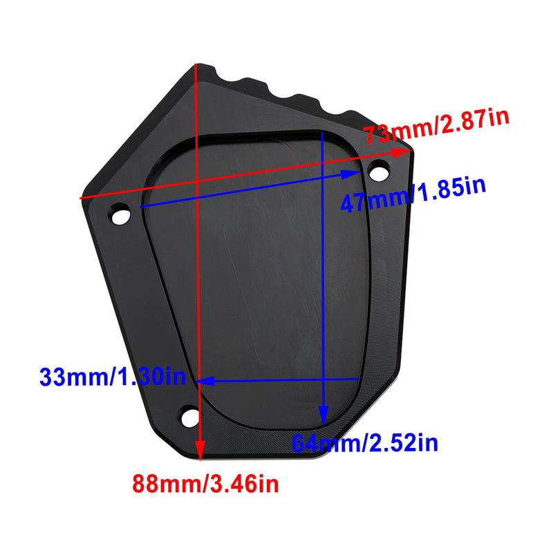 BMW K1600 2016-2022 Kickstand forstørrelsesplate