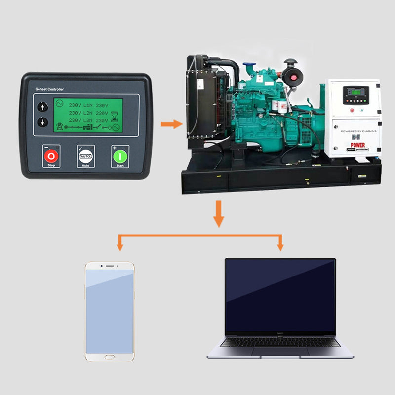 Kontroler generatora DSE4520 Ekran LCD 3-fazowa tablica sterująca wykrywaniem sieci