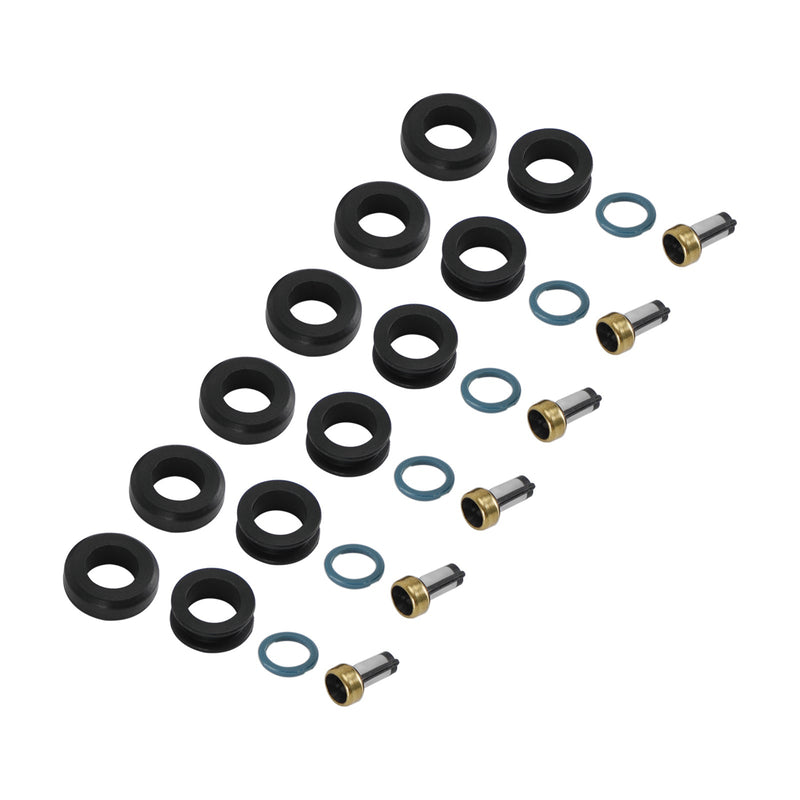 Kit de juntas tóricas de sello de inyector de combustible de 6 uds MD164888 adecuado para Mitsubishi 3000GT INP-014