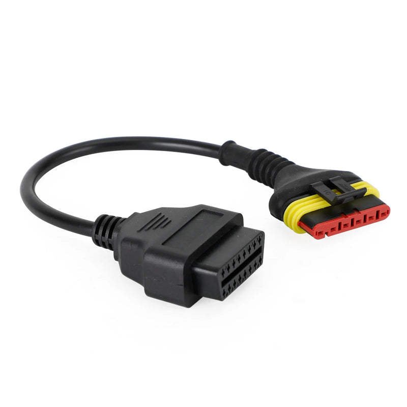 Cable de escáner adaptador de lector de código de diagnóstico OBD2 de 6 pines para motocicleta Benelli