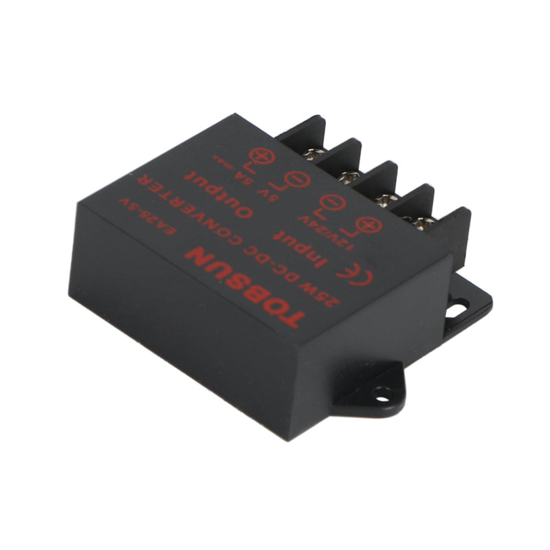 Transformador de fuentes de alimentación, regulador convertidor DC 12V/24V a 5V 5A 25W