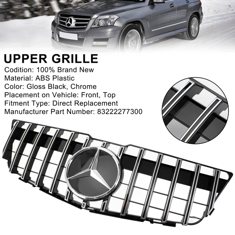 2008-2012 Mercedes-Benz GLK X204 foran støtfanger øvre grill grill GT stil