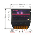Solarladeregler PWM 10A-50A 12V eingebauter Timer-Batteriesteuerungsadapter