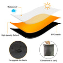 Svart Vanntett Heavy Duty Utendørs Hagesofa 2/3/4-seters Benk Setetrekk