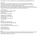 Kopplingssats stål & friktionsplattor för Honda CRF450R 2002-2008 CRF450X 2005-2017 Generic