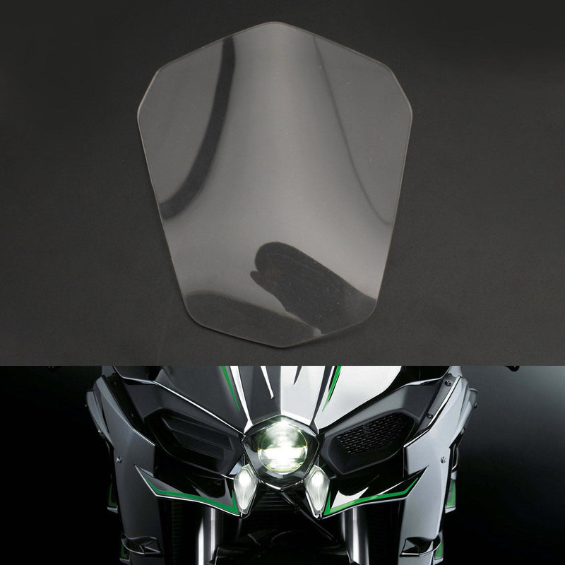 Cubierta protectora de lente de faro delantero para Kawasaki H2 H2R 2015-2019, color humo genérico