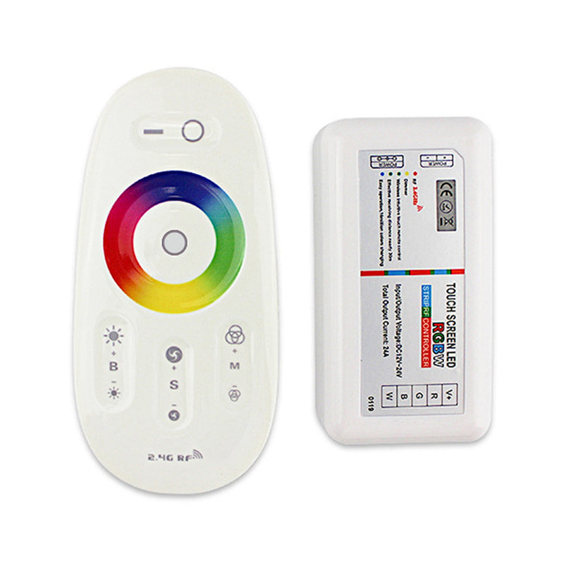 Controlador remoto de controle RF 2.4G Touch para DC 12-24V RGBW LED Strip Light