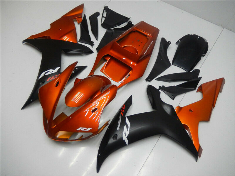 ABS-Einspritz-Kunststoff-Verkleidungsset für Yamaha YZF R1 2002–2003, Orange, generisch