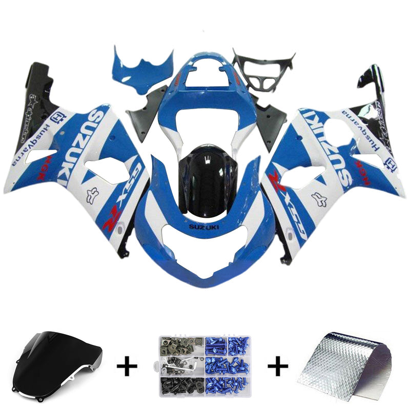 Amotopart Suzuki GSXR1000 2000-2002 K1 K2 Zestaw owiewek Korpus Plastik ABS