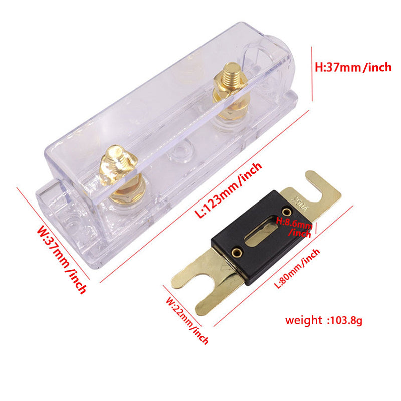 ANL Auto-Audio-Sicherungshalterblock Hochstrom-Schraubklemme mit Multi-A-Sicherung