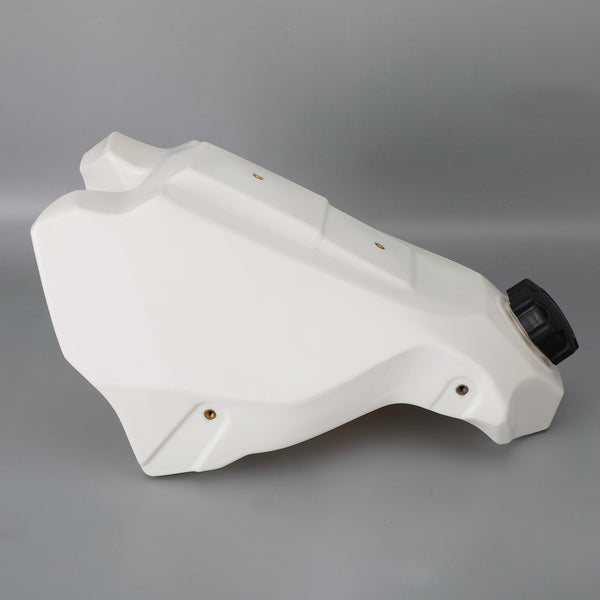 1989–2001 Honda CR500R Fuel Gas Tank &amp; Cap weiß 3,6 Gal Benzinhahn Ventil Kit