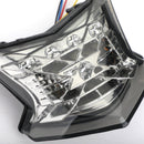 Piloto trasero intermitente LED para Kawasaki Z650 Ninja 650 Z900 17-24 Plata Genérico
