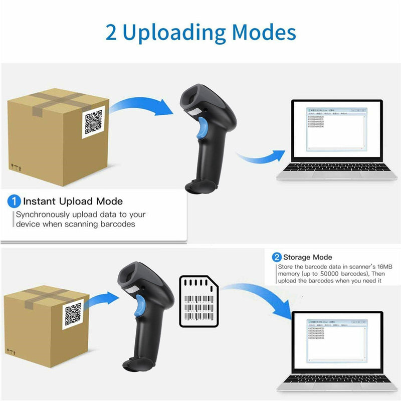 1D + 2d tragbarer Handheld USB -Port -Laser -Barcode -Scanner -Barcode -Leser M930