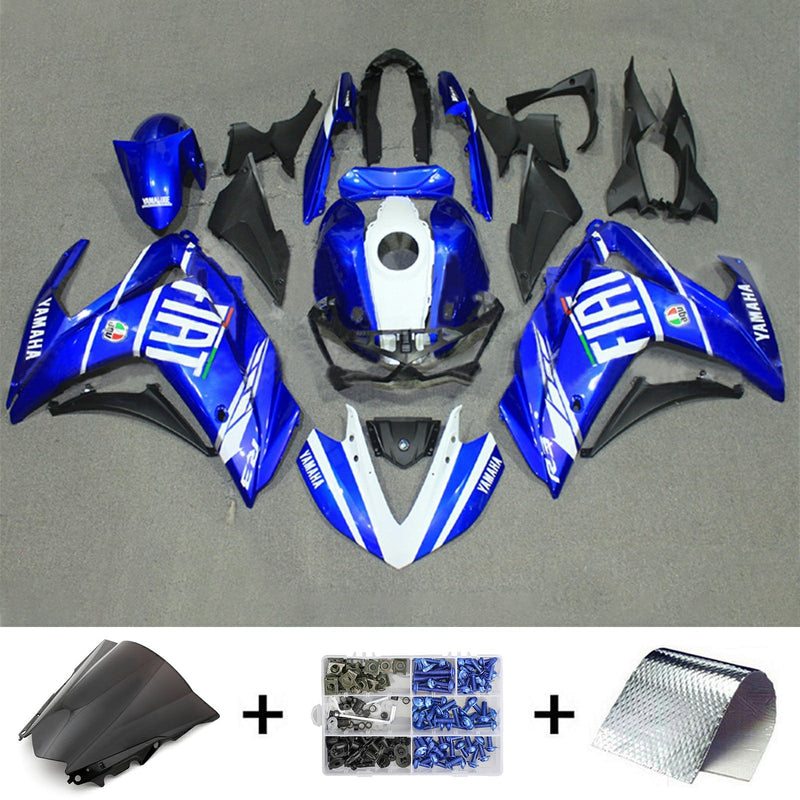 Amotopart Fairing Kit for Yamaha YZF-R3 2014-2018, R25 2015-2017 Karosseri ABS