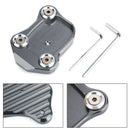 Stativ sidostöd förstorad plattplatta för Honda CB650F CBR650F 2014-2018 Generic