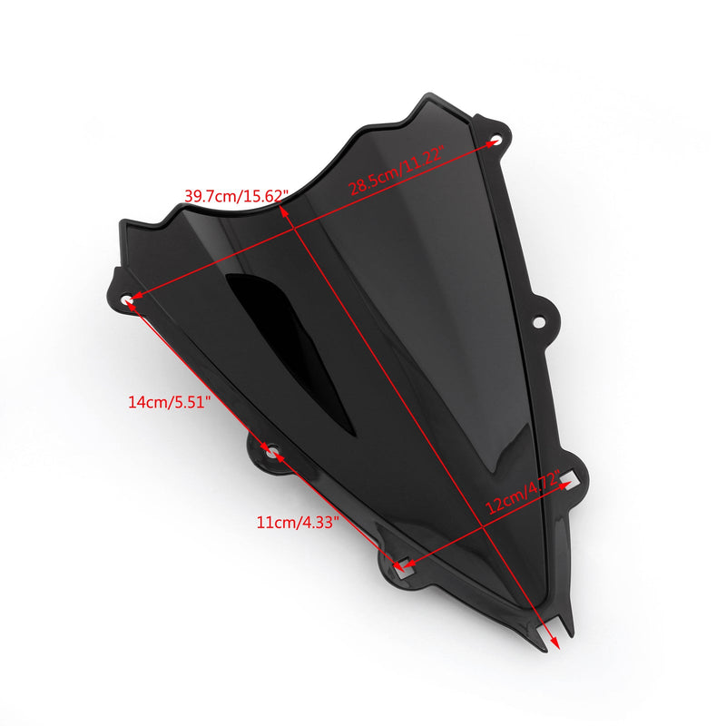 ABS Double Bubblendscreenndshield Nadaje się do Aprilia RSV4 2009-2014 Generic