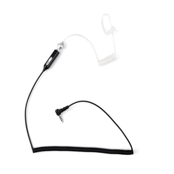 3,5-mm-Luftschlauch-Kopfhörer Anti-Strahlungs-Kopfhörer Bodyguard-Headset mit Mikrofon