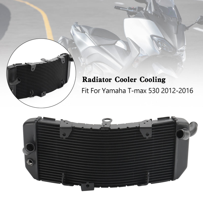 Yamaha TMAX530 T-max 530 2012-2016 Aluminium Radiator Kjøle Radiator Fedex Express