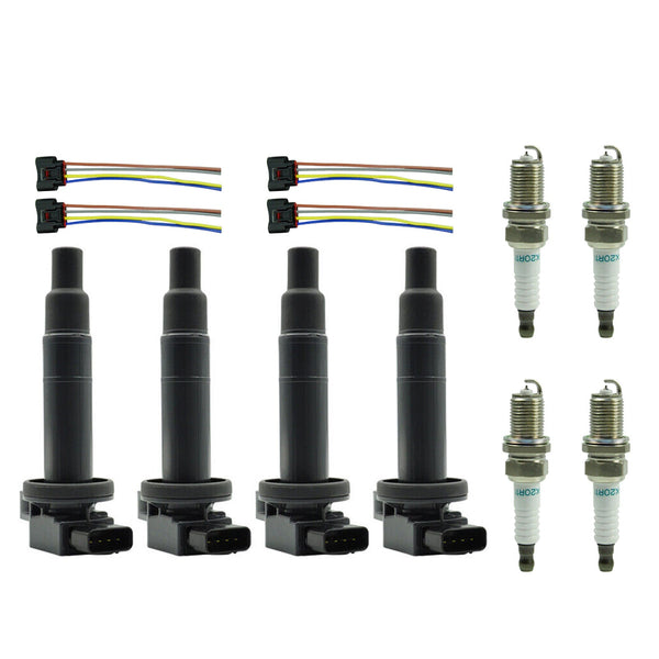 4X sytytyspuola + sytytystulppa + tulppa UF316 90919-02240 9008019021 Scion XA XB 1.5L Fedex Express