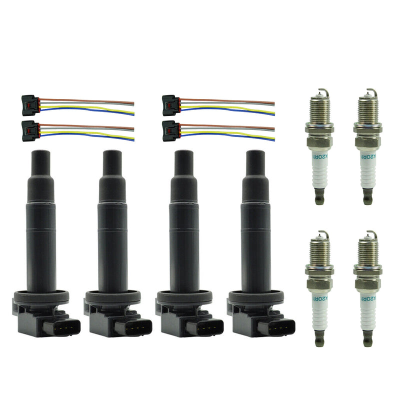 4X Tennspole + Tennplugg + Plugg UF316 90919-02240 9008019021 For Scion XA XB 1,5L Fedex Express