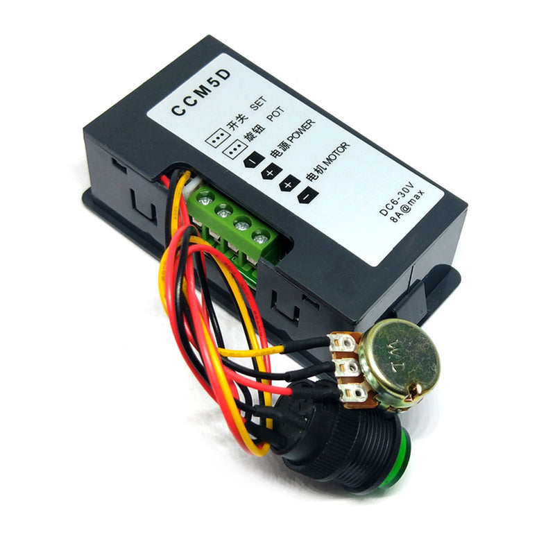 DC6-30V 12V 24V 8A 16kHz Controlador de velocidad del motor PWM Controlador de velocidad digital