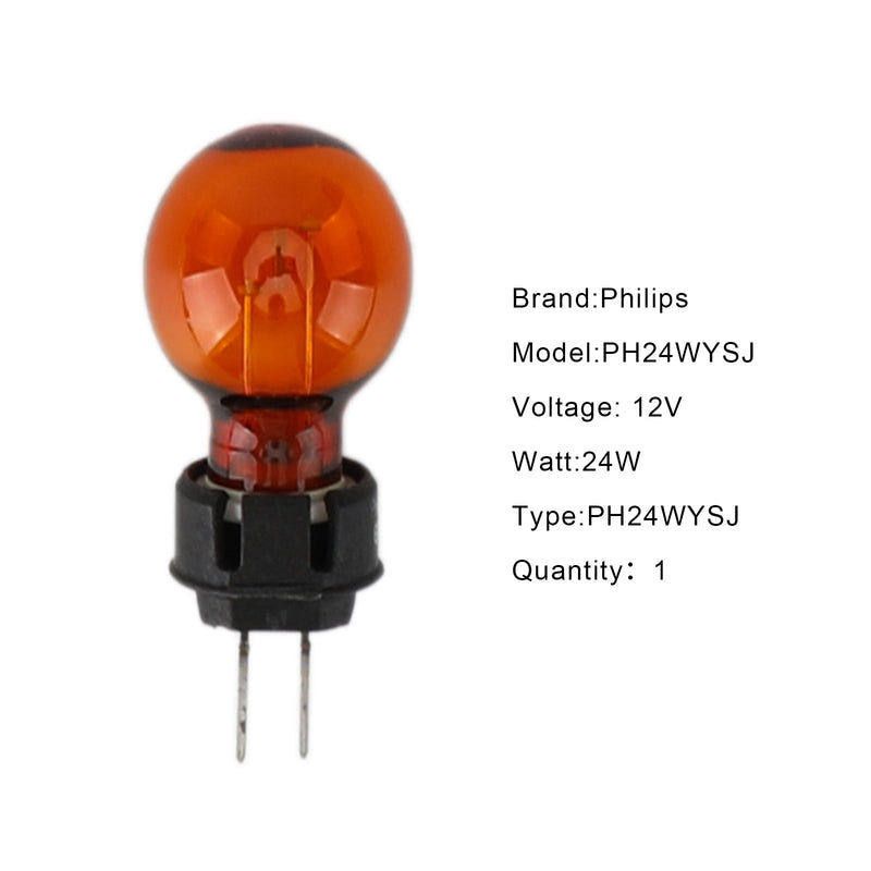 Para lâmpada indicadora Philips agulha dupla sem base 12V24W PH24WYSJ Genérico