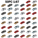 50kpl Ho pienoismalli auto 1:87 rakennustoiminta maisema-arkkitehtuurimalli