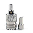 10 stk. konnektor UHF hun SO239 Jack Vindue Crimp RG58 RG142 LMR195 RG400 kabel