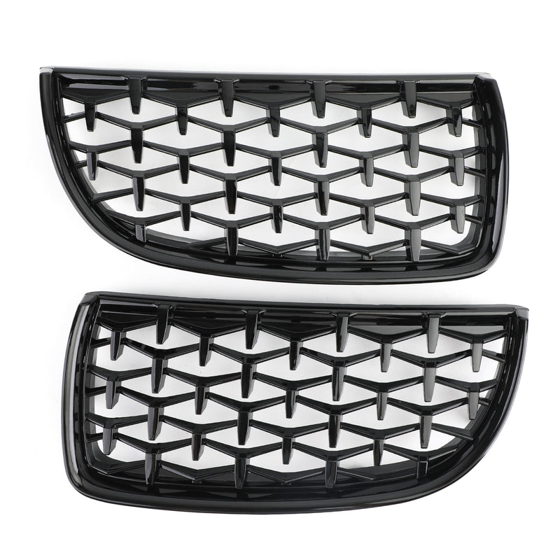 Meteor Black Kidney Grill Mesh Säleikkö sopii BMW E90 3 Series Sedan 2005-2008 Generic