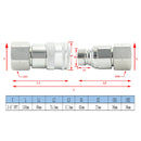 3/4" NPT-par hydraulisk flad-hurtigkobling minilæsser til Bobcat ISO 16028
