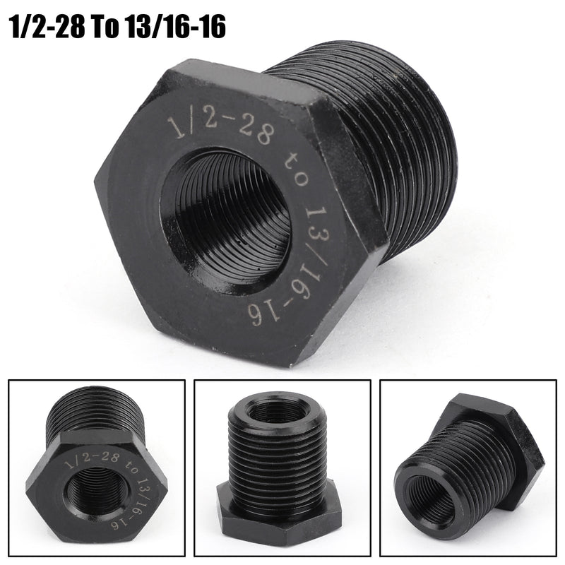 3 szt. Adapter filtra oleju z gwintem 1/2-28 do 3/4-16, 13/16-16, 3/4 NPT, czarny, nowy rodzajowy