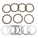 Kytkinsarja teräs ja kitkalevyt sopivat Yamaha 4H7-16321-02 XJ400D XJ400 1981 Generic