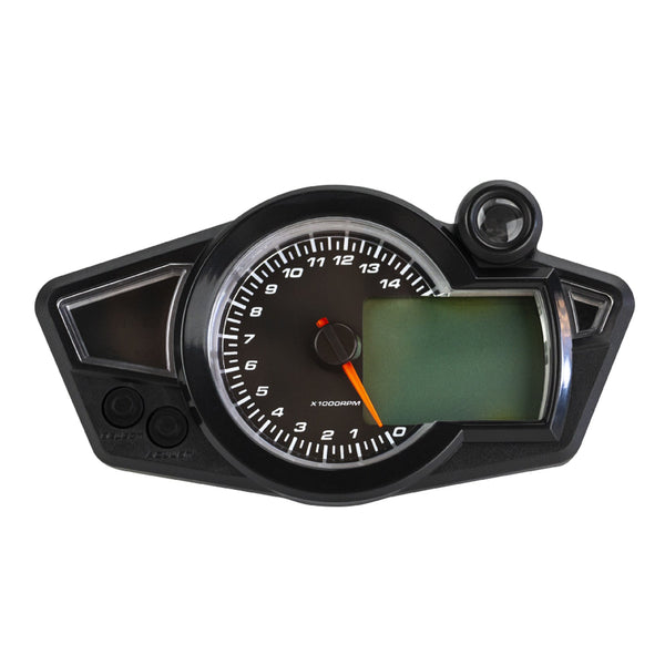 Speedometer Motorsykkel Universal Digital LCD 1-6 Speed ​​​​Odometer Turteller Generisk