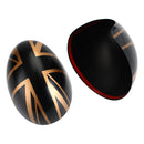 UK Flag Rückspiegelabdeckung für MINI Cooper Hardtop F55 F56 Schwarz/Gold Generic