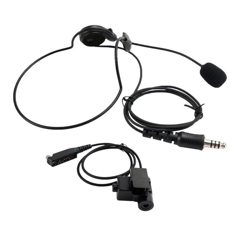 Conector de montaje trasero 7,1-C7, auriculares tácticos de 6 pines U94 PTT para STP8040 STP8080 STP9000