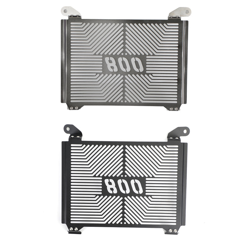 Tapa protectora de radiador de acero inoxidable compatible con CFMOTO 800MT 21-22 Silver Generic