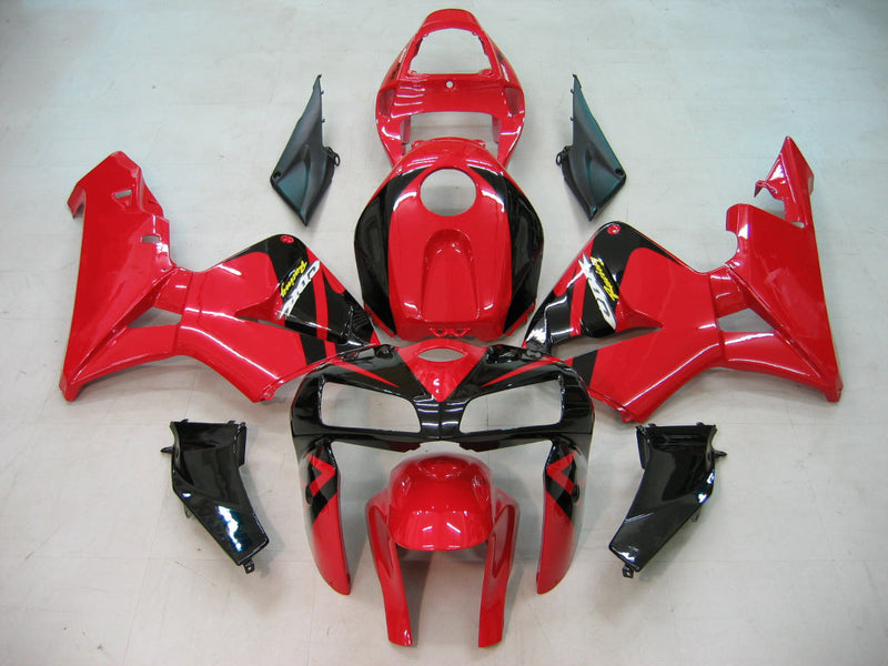 Kit de carenado para Honda CBR600RR 2005 2006 F5 rojo ABS cuerpo moldeado por inyección genérico