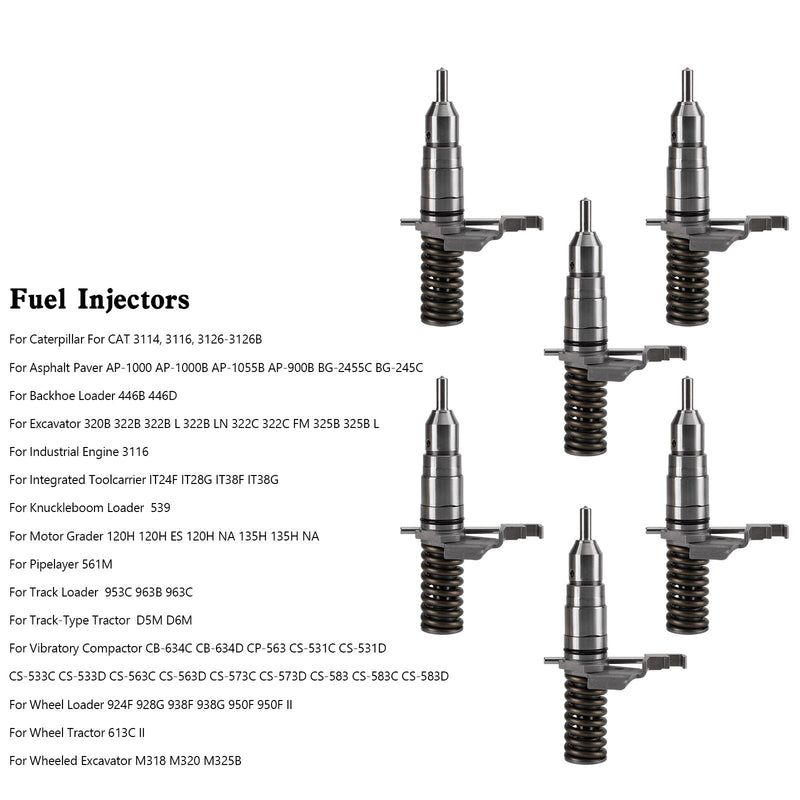 6PCS Einspritzdüse 1278216 127-8216 passend für Caterpillar 3116 3114