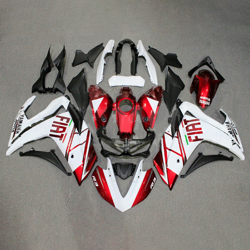 Amotopart Fairing Kit for Yamaha YZF-R3 2014-2018, R25 2015-2017 Karosseri ABS