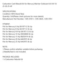 Packningssats för förgasare för Mercury Mariner utombordare 6-25 hk 1395-97611