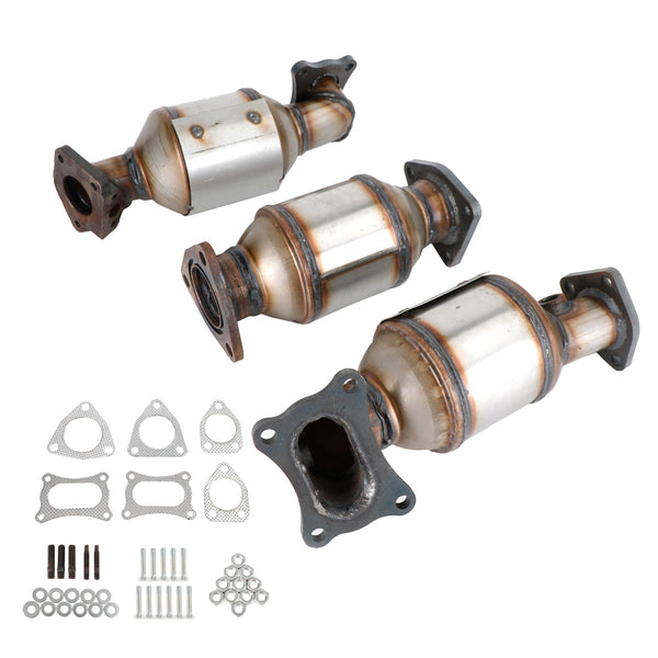 Conjunto de conversores catalíticos 3PCS 2008-2012 Honda Accord 3.5L 45131 45132 16447