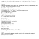 10 x mlhové trysky vodní rozprašovač pro chladicí systém 0,012" rychlospojka